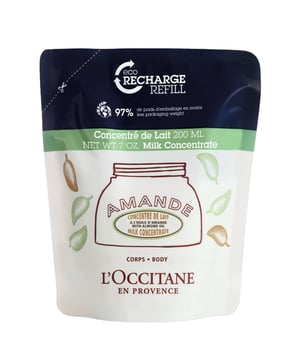 Discover the luxurious L'OCCITANE Almond Milk Concentrate Eco Refill, designed to nourish your skin with almond extracts. This creamy concentrate melts into the skin, providing 48 hours of hydration while promoting a firmer appearance. The eco-friendly refill reduces plastic waste by 97%. Ideal for daily use, warm a small amount in your hands and massage into your skin.