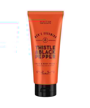Experience the wild essence of Scotland with the Scottish Fine Soaps Thistle & Black Pepper Hair and Body Wash. This revitalizing cleanser is expertly formulated to eliminate excess oils and impurities while nurturing your skin and hair. Infused with the purifying power of milk thistle extract and deeply hydrating panthenol, it leaves you feeling refreshed and moisturized. The unique blend of warm woody amber and spicy pepper creates a captivating fragrance. Simply lather over wet skin or hair, then rinse thoroughly for an invigorating cleanse.