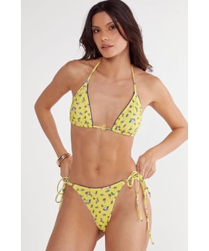 Triangle bikini top with delicate picot trim detailing for a feminine touch
        Halterneck design with adjustable ties for a customised fit
        Charming ditsy floral pattern that captures a playful summer aesthetic
        Side-tie bikini bottoms with adjustable strings for comfort and flexibility
        Lightweight swim fabric designed for quick drying and comfort in water
    
    Make a splash this season with this flirtatious Nasty Gal triangle bikini. The charming ditsy floral pattern creates a playful summer vibe whilst the picot trim adds a delicate, feminine detail to the classic triangle silhouette. The adjustable halterneck and back ties allow for a personalised fit, ensuring comfort whether you're lounging poolside or taking a dip in the sea. The matching bottoms feature adjustable side ties that sit perfectly on the hip. Style with oversized sunglasses and a lightweight kimono for poolside glamour, or pair with high-waisted linen trousers and sandals for beachside caf visits. This versatile two-piece is an essential addition to your holiday wardrobe, perfect for sunny getaways and summer festivals alike.