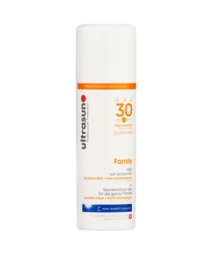 Discover Ultrasun Family Sun Protection SPF30, a broad-spectrum sunscreen that effectively shields against UVA, UVB, and Infrared-A rays. Ideal for children and sensitive skin, its hypoallergenic formula is free from oils, emulsifiers, and fragrances. Dermatologist recommended for those with skin allergies. With Ultrasun's lamellar technology, it provides long-lasting, non-greasy protection. Active ingredients include GSP-T and Vitamin E, safe for all, including pregnant women. Apply indoors on clean, dry skin 15 minutes before sun exposure. Suitable for face and body.