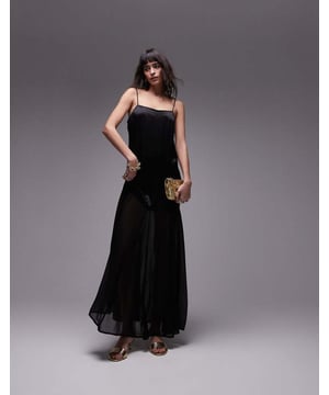 Dresses by Topshop Tis is Topshop Plain design Square neck Tie straps Regular fitSold By: Asos