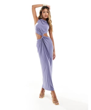 Dresses by ASOS DESIGN Best dressed: secured Cowl neck Cut-out waist Slim fitSold By: Asos