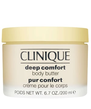 Indulge your skin with Clinique's Deep Comfort Body Butter, a sumptuous cream that delivers intense hydration to dry areas like elbows, knees, and heels. This rich formula not only nourishes but also revitalizes your skin, leaving it feeling soft, smooth, and healthy all day long. Perfect for daily use, simply apply to clean, dry skin whenever you need a moisture boost. Experience the luxurious touch of Clinique and transform your skincare routine with this essential body care product.