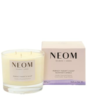 Experience the calming magic of the Neom Wellbeing London Scent to Sleep Candle, designed to create a restful atmosphere. This luxurious 3 wick candle, weighing 420g, is infused with 19 pure essential oils, including lavender, chamomile, and patchouli. Hand poured with natural vegetable wax, it offers a clean burn for up to 50 hours, filling your space with a soothing aroma. Light it 20 minutes before bedtime for optimal results and enhance your self-care routine with Neom's Perfect Night’s Sleep Bath & Shower Drops.