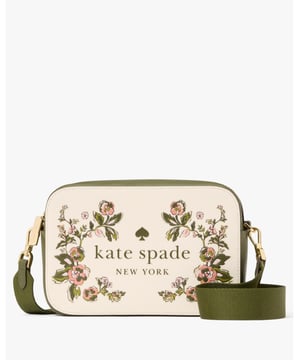 Oh Snap Floral Camera Bag, Oh Snap Forest Blooms Printed Mini Camera Bag, Fits Largest Iphone, Slip Pocket, Back Slip Pocket,  Length: 19.00 Cm,  Width: 6.00 Cm,  Height: 13.00 Cm