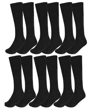Add a touch of elegance to everyday wear with these charming knee-high socks, perfect for both ladies and girls. Made from a cotton-rich blend with Lycra, they offer exceptional softness, breathability, and a comfortable stretch that hugs the legs without slipping down.