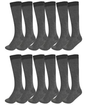 Add a touch of elegance to everyday wear with these charming knee-high socks, perfect for both ladies and girls. Made from a cotton-rich blend with Lycra, they offer exceptional softness, breathability, and a comfortable stretch that hugs the legs without slipping down.