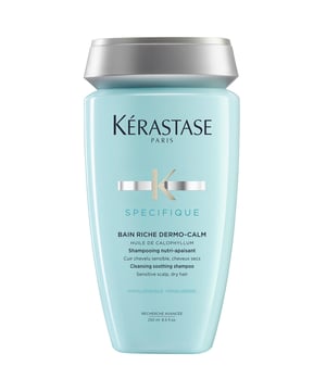 Experience the gentle touch of Kérastase Specifique Bain Riche Dermo-Calm, a hypoallergenic shampoo for sensitive scalps. This soothing formula purifies and nourishes dry hair, leaving it soft and supple. It alleviates itchiness and irritation, providing instant relaxation. Kérastase is committed to sustainability, reducing virgin plastic use and implementing eco-friendly practices. Enjoy a revitalized scalp and hair while contributing to a sustainable future. Apply to wet hair, massage gently, and rinse for best results.