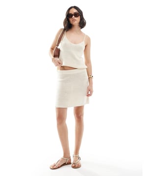 Skirts by Vila Part of a co-ord set Top sold separately High rise Elasticated waist Regular fitSold By: Asos