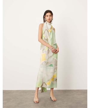 Dresses by ASOS EDITION When the dress code means a dress All-over print Halterneck style Sleeveless style Open back Regular fitSold By: Asos
