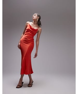 Dresses by Topshop This is Topshop Cowl neck Zip-back fastening Side split Regular fitSold By: Asos