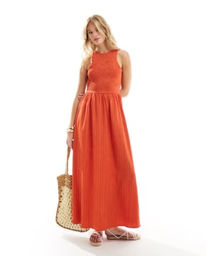 Dresses by ASOS DESIGN Warm-weather 'drobe: loading Crew neck Sleeveless style Tie-back fastening Regular fitSold By: Asos