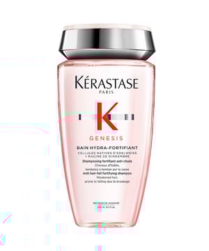 Discover the Kérastase Genesis Bain Hydra-Fortifiant, a transformative shampoo designed for weakened hair prone to breakage. This powerful formula reduces hair fall by up to 80.9% with Edelweiss Native Cells, Ginger Root, and Aquaxyl. It gently cleanses and reinforces hair fibers, minimizing hair loss. Enjoy a refreshed scalp free from oil build-up while contributing to a sustainable future. Kérastase is committed to eco-friendly practices, utilizing recyclable packaging and renewable energy. Elevate your hair care routine with Kérastase.