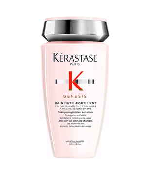 Transform your hair care routine with Kérastase Genesis Bain Nutri-Fortifiant Shampoo, formulated to combat hair fall and strengthen strands. This fortifying shampoo reduces breakage by up to 93.3%, ensuring resilient and healthy locks. Infused with Edelweiss Native Cells, Ginger Root, and Aquaxyl, it provides essential moisture for nourished hair. Enjoy a luxurious cleansing experience while caring for the planet with Kérastase's commitment to sustainable beauty.
