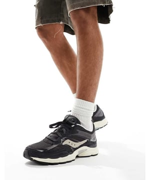 Shoes, Boots & Trainers by Saucony Get your kicks Low-profile design Lace-up fastening Padded tongue and cuff Signature Saucony branding Durable rubber outsole Textured grip treadSold By: Asos