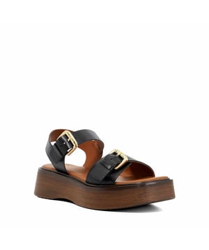 Crafted from premium materials, the upper of this square-toed silhouette features wide straps with large buckles. Set on a flatform sole, this versatile sandal pairs equally well with everything from denim to sundresses and is finished with a lined footbed that promises all-day comfort.