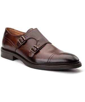 Up your style with Base London's 'Taper' double monk shoes. Crafted from quality leather, with an Ortholite insole and grippy rubber out-sole, they combine comfort and class. Perfect for shutting down the boardroom or owning the wedding dance floor.