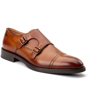Up your style with Base London's 'Taper' double monk shoes. Crafted from quality leather, with an Ortholite insole and grippy rubber out-sole, they combine comfort and class. Perfect for shutting down the boardroom or owning the wedding dance floor.