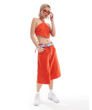 Shorts by Collusion Short cut to summer style Mid rise Belt loops Functional pockets Longline cut Regular fitSold By: Asos