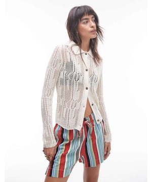 Tops by Topshop This is Topshop Spread collar Button placket Long sleeves Regular fitSold By: Asos