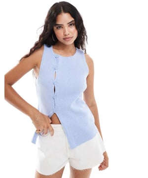 Suits & Separates by ASOS DESIGN We like your style Round neck Button placket Regular fitSold By: Asos