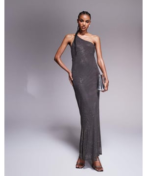 Dresses by ASOS DESIGN Let's hear it for the dress One-shoulder style Sequin embellishment Open back Regular fitSold By: Asos