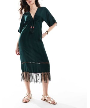 Swimwear & Beachwear by Accessorize *adds to vacay wishlist* V-neck Short sleeves Tie fastening Relaxed fitSold By: Asos