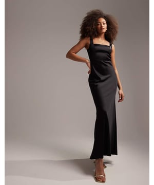 Dresses by ASOS DESIGN Dress the part Square neck Sleeveless style Zip-back fastening Slim fitSold By: Asos