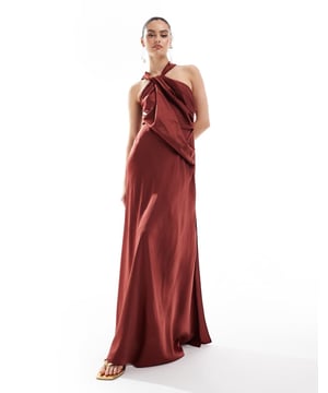 Dresses by ASOS DESIGN A memory-making outfit Draped design Halterneck style Cross-back straps Zip-back fastening Side split Regular fitSold By: Asos