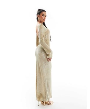 Dresses by ASOS DESIGN When the dress code means a dress Animal design Round neck Angel sleeves Open back Slim fitSold By: Asos