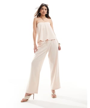 Trousers & Leggings by JDY Part of a co-ord set Top sold separately High rise Belt loops Concealed fly Side pockets Wide legSold By: Asos