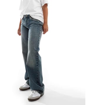 Jeans by Topshop Hourglass This is Topshop Wide leg Low rise Belt loops Five pocketsSold By: Asos