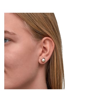 Entdecken Sie die magische Faszination der schimmernden Perlen!  Zeeme Pearls - Damen-Ohrstecker aus 925 Sterling Silber rosé-vergoldet mit weißer Perle 8mm