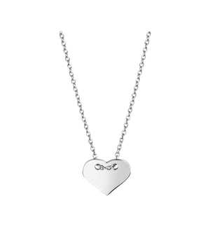 Collier aus Edelstahl mit Herz glanz