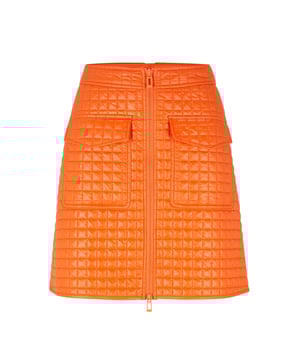 Dames HUGO Radoje-1 Gewatteerde minirok in lichtrood- Hoge taille- Rits met twee richtingen aan de voorkant- Klepzakken aan de voorkant- Hoofdmateriaal: 100% Polyamide.  Voering: 100% polyester.  Machinewasbaar.- Ref: 50486469-621