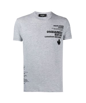 Elevate your casual wardrobe with the DSQUARED2 Chic Dan Fit T-shirt in Medium Grey Melange. Crafted from a premium blend of 88% cotton and 12% viscose, this shirt offers exceptional softness and breathability for all-day comfort. Its tailored Dan fit provides a modern silhouette that complements your physique without compromising ease of movement. The subtle grey melange hue adds versatile style, making it perfect for pairing with jeans or layering under jackets. Designed for men who appreciate quality and contemporary fashion, this T-shirt combines durability with a refined look to enhance your everyday outfits effortlessly