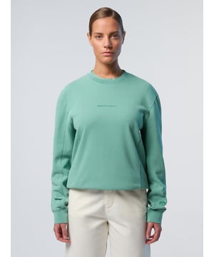 Ein lässiges Basic, aber gehoben. Dieses stückgefärbte Sweatshirt mit Rundhalsausschnitt ist aus Baumwolle gefertigt und mit einem dezenten, farblich abgestimmten North Sails-Print versehen. Seiteneinsätze und breite Rippenbündchen verleihen der entspannten Silhouette Form und Struktur.