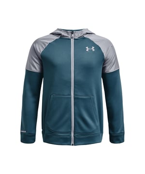 Capuchon met scuba-hals en verstelbaar trekkoord.Volledige ritssluiting.Open handzakken.Elastische manchetten en zoom.Armour Fleece® is onze originele prestatievervanger voor ouderwets fleece. Het is licht, ongelooflijk warm en heeft precies de juiste hoeveelheid stretch.