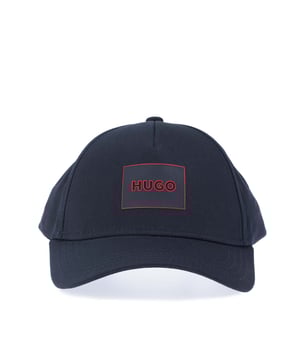 Mens HUGO Jude-PL Cotton-Twill Cap With Logo Label in dark blueA sporty cap by HUGO  designed in soft twill  trimmed with a seasonal logo patch at the front and detailed with an adjustable touch closure.100% Cotton.  Hand wash onlyRef: 50506053-405