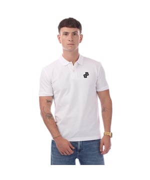 Mens Hugo Boss Parlay 191 Polo Shirt in white.- Ribbed collar.- Short sleeves with ribbed cuffs.- Two button placket.- BB logo on chest.- Mercerised.- 100% Cotton.- Ref: 50494953100