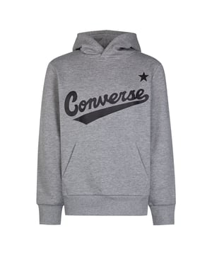 Fixed hood.Kangaroo pocket.Ribbed cuffs.Printed logo.