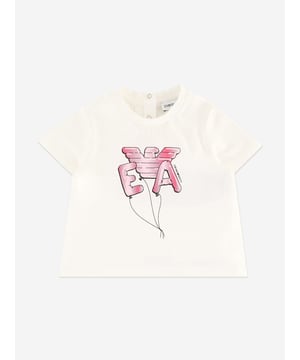 Discover the epitome of elegance with the Baby Girls Logo Print T-Shirt in Ivory by Emporio Armani, a quintessential addition for the sophisticated young wardrobe in SS2025. Exquisite Ivory Hue Radiates a classic, clean aesthetic. Iconic Logo Print Distinctive Armani charm ensures standout style. Luxurious Comfort Crafted with premium fabrics for all-day softness. Versatile Design Effortlessly complements various outfits. Perfect Gift Idea Ideal for style-conscious parents.Embrace the charm of Armani for your little one's luxurious comfort and style.