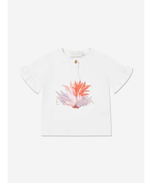 Introducing the exquisite Baby Girls Embroidered Logo T-Shirt by Escada, tailored for the springsummer season of 2025. Crafted with the finest materials, this white tee epitomises chic comfort for the little ones. Key features include Exclusive Embroidery Features a refined, embroidered Escada logo for a touch of luxury. Pristine White Hue Perfect for matching with any outfit, adding versatility to your girl's wardrobe. Ultra-soft Fabric Ensures optimal comfort for all-day wear, ideal for your baby girl's delicate skin.Elevate your child's style with this premium garment today. Perfect for every occasion!