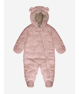 The Snowsuit Bebe - Airy by 7AM is a lightweight yet ultra-warm winter essential for your baby. Designed to keep little ones cosy during cold weather, this snowsuit features premium insulation and a soft, plush lining for maximum comfort. The soft, airy outer shell and ergonomic design allows for easy movement and flexibility. With fold-over mitt sleeves and booties, plus a diagonal zipper, dressing your baby for winter outings is simple and stress-free. It combines warmth, practicality, and style, making it the perfect choice for keeping your baby snug during outdoor adventures. Adapts to Bassinet, Baby Carrier and Stroller Integrated Footie Footie is Not Removable. Comfy Roomy Cotton-Lined Hood Ultra-Soft Premium Insulation Breathable 100 Cotton Jersey Lining Temperature Rating 50F10C 60 x 39 x 5cm Machine Washable Shell 100 Polyester, Lining 100 Cotton, Filling 100 Polyester
