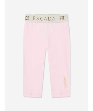 Introducing the exquisite Escada Baby Girls Logo Leggings in Pink a quintessential addition to any young fashionista's SS2025 wardrobe. Fashioned from superior materials, these leggings promise both unparalleled comfort and chic sophistication. Delight in their key features Distinctive Logo Detail Embossed with the iconic Escada logo for an authentic designer touch. Luxurious Comfort Crafted with the softest fabrics to ensure your little one enjoys every moment in sheer comfort. Perfectly Pink A vibrant shade that radiates charm and style.Elevate your child's ensemble with a piece that blends luxury with playful flair. Secure a pair today!