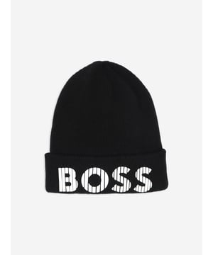 Introducing the Boys Knitted Logo Beanie Hat in Black by BOSS, an essential addition for any discerning young wardrobe for AW2024. Perfect for keeping Cosy and stylish, this beanie ensures your boy stands out with elegant simplicity. Here are its standout features Iconic BOSS Branding Features a discreetly embossed logo for a touch of luxury. Premium Knit Fabric Crafted from superior quality fibers for durability and warmth. Versatile Design Classic black hue matches effortlessly with any outfit. Ultimate Comfort Soft texture that is gentle on the skin, perfect for everyday wear.Elevate his style this season with the Boys Knitted Logo Beanie Hat in Black. Secure yours today!