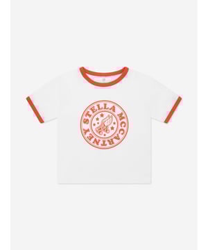 Introducing the Stella McCartney Girls Logo Print Cropped T-Shirt in pristine white, an essential addition for SS2025. Perfectly blending comfort and contemporary style, this elevated basic will revamp your little one's wardrobe with its distinctive flair Exquisite Logo Design Features a chic, playful print for standout style. Premium Comfort Crafted from superior materials, ensuring softness and comfort for all-day wear. Versatile Style Ideal for both casual outings and more dressed-up occasions.Elevate her ensemble with this top-tier piece from Stella McCartney. Secure yours today!