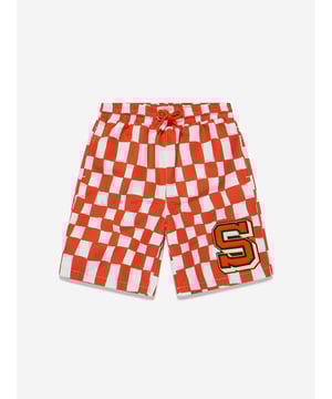 Unveil timeless elegance with the Boys Checked Swim Shorts in Red, crafted by Stella McCartney for SS2025. An essential addition to any boy's wardrobe, these shorts marry classic sophistication with modern flair. Key features include Iconic Check Design Celebrate summer with a chic, red checked pattern that promises both style and distinction. Premium Fabric Constructed from high-quality, soft fabric ensuring lasting comfort and durability. Designer Appeal A signature Stella McCartney creation, perfect for fashionable young individuals.Embrace a stylish summer with these exquisite shorts. Order now!