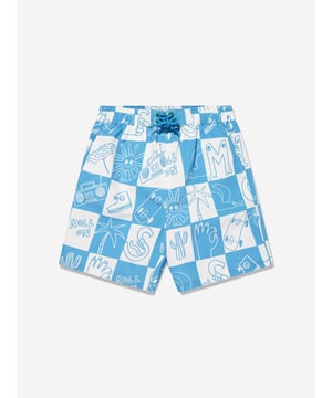 Introducing the Boys Logo Swim Shorts in Blue by Stella McCartney. Dive into style for SS2025 with these chic shorts that blend fashion with functionality. Signature Stella Elegance Designed with Stella McCartney's iconic touch and attention to detail. Vibrant Blue Hue A striking shade that stands out with playful sophistication. Supreme Comfort Crafted from premium fabric for all-day wearability. Eco-Friendly Materials Committed to sustainability without compromising on style.Refresh your boy's summer wardrobe with these essential Stella McCartney swim shorts.