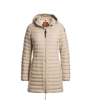 The Parajumpers Long Sun Kissed Beige Jacket combines timeless style with practical warmth, perfect for cooler days. Crafted with attention to detail, this jacket offers a flattering long silhouette that enhances your look while providing reliable protection against the elements. Its sun-kissed beige tone adds a subtle, elegant touch that complements any outfit. Designed for women who value both fashion and function, this jacket ensures comfort and durability, making it an essential addition to your wardrobe for versatile, everyday wear. Embrace effortless sophistication and stay cozy wherever you go. 100% Polyamide